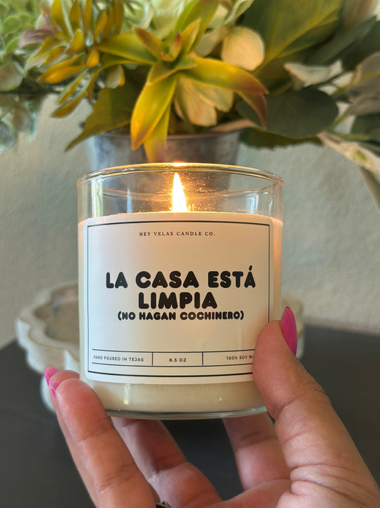 La casa está limpia (no hagan cochinero)