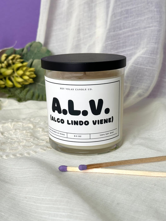 ALV - Algo lindo viene candle 