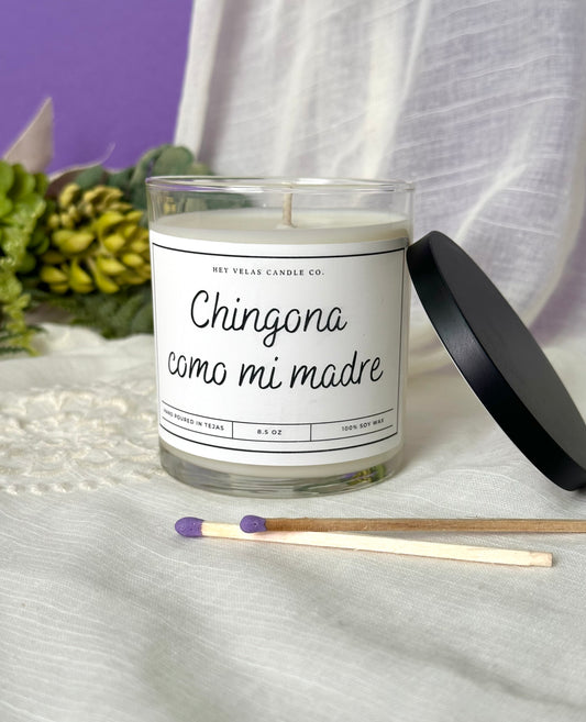 Chingona como mi madre candle